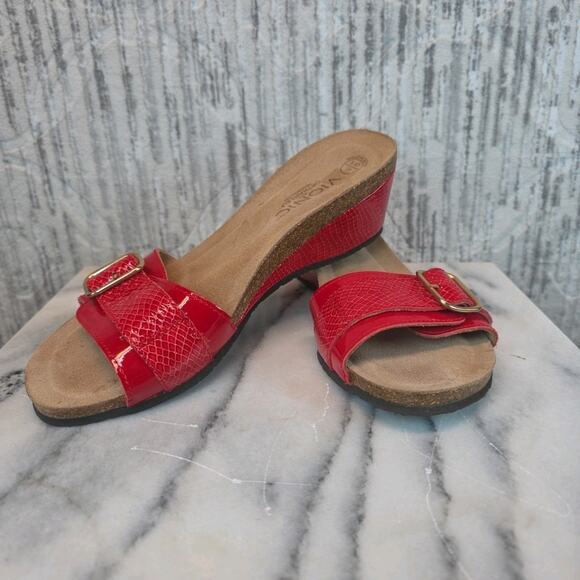 Vionic 381Ariana Red Sandals Womens Sz 9 /40 - Picture 4 of 9